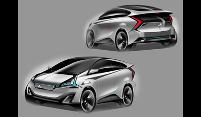 Mitsubishi CA-MiEV Electric Suburban Automobile and GR-HEV Sport Utility Diesel Hybrid Truck Concepts 2013 5